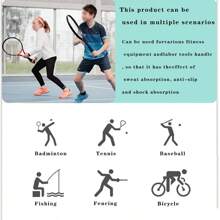 2pcs/9pcs Premium Badminton Racket Towel Grip, Anti-Slip Sweat Absorbing Shock Absorbing Universal Wrap Tape, Suitable For Tennis, Squash, Pickle Ball Rackets, Baseball Bats, Field Hockey Sticks And Various Sports & Fitness Equipment, DIY Customizable Design, Attractive Colors, Practical And Cost-Effective
