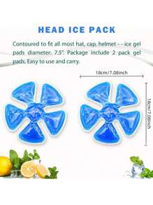 Cooling Ice Pack Inserts, Summer Heatstroke Prevention Reusable Head Ice Bag For Cooling Summer Cooling,Beach,Travel