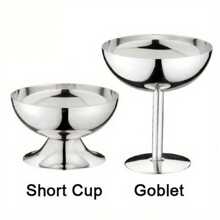 200ml Salad Cup Stainless Steel Ice Cream Cup Dessert Bowl