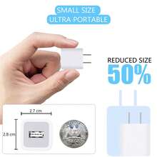 100厘米超长Lightning数据线充电器适配器，兼容 SE、8、7、6 Plus、5S、Xs、X、11、12、13、14 Pro Max - 美規A型插(110-127V) - 查看 4