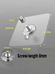 20 Ganchos adhesivos de alta resistencia, ganchos de pared montados con tornillos sin perforación, ganchos de pared impermeables de tornillo con acabado sin costuras, ganchos adhesivos de alta resistencia para cocina, baño, hogar y oficina