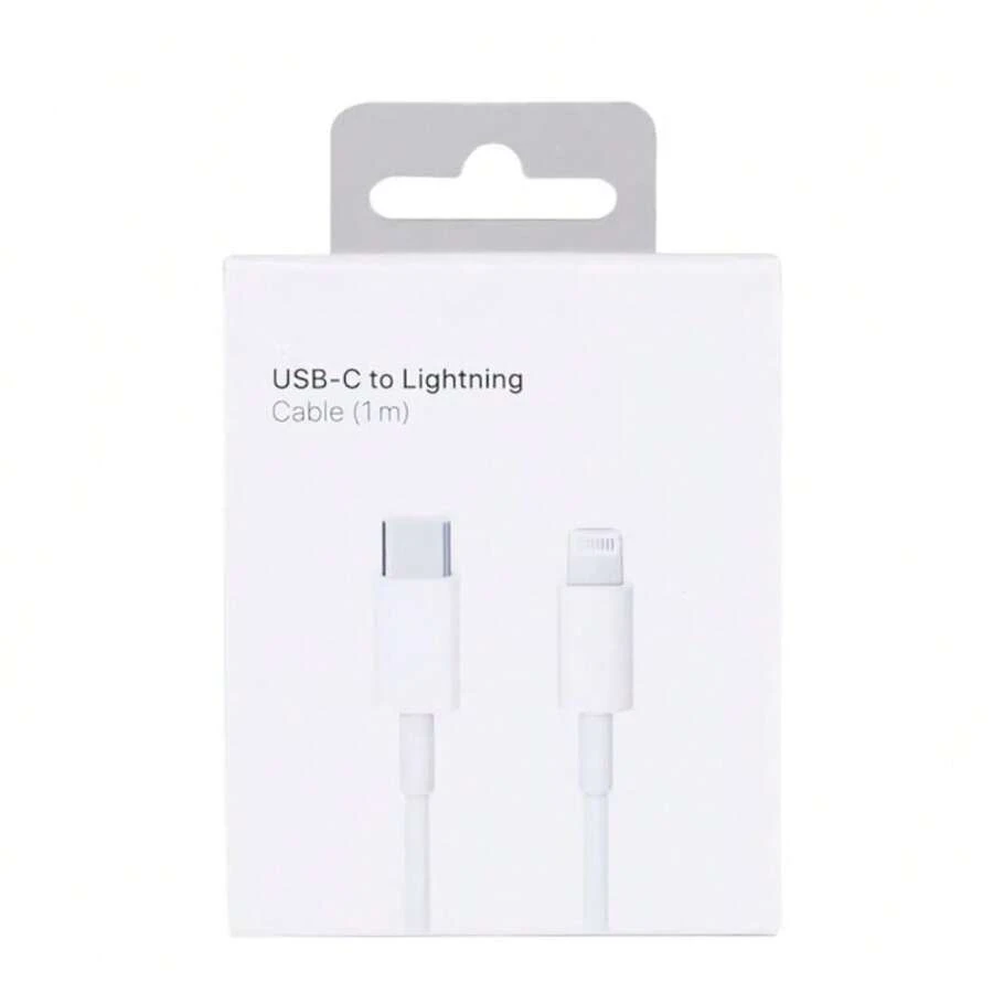 Lightning And Type-C Fast Charging Cable 1m - White - View 1
