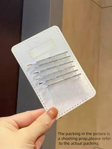 Assorted Fashion Simple Versatile Rhinestone Hair Clips, For Daily Use Claw Clips Hair Claws Hair Barrettes, School Stuff, Looks Of Party, Hair Accessories - Silver - View 6