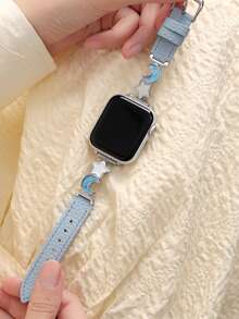 Summer Dopamine Star Moon Leather Strap Compatible With 38/40/41/42/44/45/49mm Compatible With Apple Watch Strap Ultra/Se/8/7/5/4/3/2/1 - 38/40/41mm (s10) 42mm - View 9