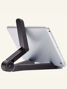 1pc Table Foldable IPad Holder Compatible With IPhone, Android Phone, Gift For Birthday, Family, Friends Phone Holder, Phone Stand, Phone Accessories - Black - View 1