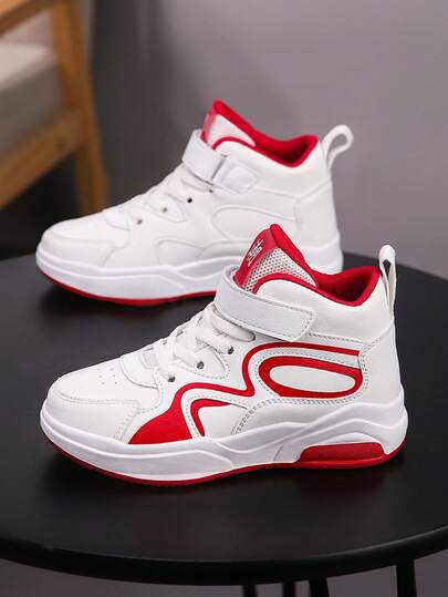 青少年高帮皮革休闲鞋，春秋韩版简约时尚低帮系带运动鞋，经典百搭运动滑板鞋