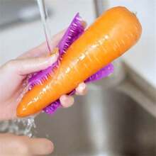 Multifunctional Fruit And Vegetable Cleaning Brush - Bendable Vegetable Cleaning Brush, Kitchen Tool Accessories - Multicolor - View 5