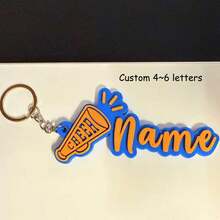 1pc Customized 3D Printed Name Tag, Colorful Cheer Megaphone Keychain/Pendant, Sports/Graduation Party Gifts,Junior High School Students,Middle School Students,High School Senior High School Students,College Students,University Students,Freshman,Sophomore,Underclassmen,Durable,Colorful,Cute,Adorable,Funny,Kawaii,Y2K,Stylish,Unisex,Casual,Custom,Personalized,Unique,Customized,Ideal Gifts For Him,Ideal Gifts For Her,Her,Boyfriend,Girlfriend,Family,Friends - 3D Keychain - View 37
