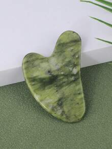1pc Jade Gua Sha Massage Tool - Traditional Anti-Aging Gua Sha Tool - Natural Stone Gua Sha - Achieve Smooth, Supple Skin - Multicolor - View 12