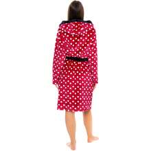 Disney Minnie Mouse Dressing Gown | Minnie Mouse Womens' Bath Robe | Ladies' Loungewear - Red - View 3