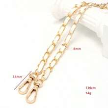 120cm/47.24inch Long PU Chain Strap For Crossbody Shoulder Bag, DIY Shoulder Bag Chain For Women Accessories, Suitable As A Replacement For Shoulder & Crossbody Bags, DIY Wallet Making