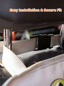 1 Pack Kids Car Backseat IPad Holder – Hands-Free Tablet Mount With Touchscreen Pockets For Healthy Viewing And Travel Entertainment - Multicolor - View 7