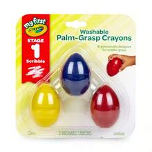 3ct Washable Grasp Crayons Stage 1 , Back To School Gifts - 1 - View 1