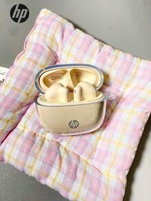 HP 无线耳塞带外壳和硅胶挂绳，5.4 无线，播放时间长达 30 小时，迷你轻巧，带麦克风的无线耳机，兼容 Android，游戏耳机和扬声器，节日礼物圣诞礼物 - 耳機+保護殼+防丟掛繩 - 查看 4