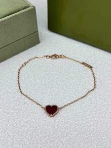 1 pièce Bracelet élégant et haut de gamme pour femme en forme de serpent avec cristaux rouges et base de bracelet réglable, idéal pour une utilisation quotidienne, cadeau parfait pour les fêtes pour les femmes