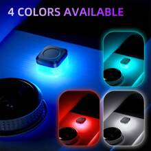 4 Peças Luz Ambiente de Carro LED USB Mini Colorida, Luz Decorativa de Atmosfera, Luz de Emergência, Acessórios Automotivos