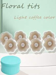 Pattern-Type Silicone Breast Stickers Lift Breast Stickers Women's Invisible Anti-Slip Breast Stickers Anti-Bulge Spot Breast Stickers Summer Thin Silicone Nipple Stickers - Multicolor - View 10