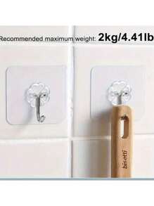 10-100 szt. Mocny lepki hak, samoprzylepny hak ścienny, wodoodporny hak do zawieszania, wieszak ścienny do łazienki i toalety bez śladu, wielofunkcyjny wiszący hak do przechowywania na ścianie