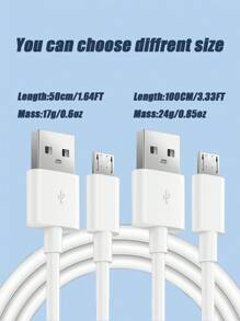 Ten 1m/0,5m biały kabel Micro USB ma elegancki i minimalistyczny styl. Jego czysty biały odcień nadaje mu nowoczesny, uporządkowany wygląd. Idealny do użytku domowego i biurowego, idealny do ładowania i synchronizowania smartfonów, tabletów i różnych małych urządzeń elektronicznych. Podczas podróży jego kompaktowa długość ułatwia pakowanie, zapewniając, że Twoje urządzenia pozostaną zasilane i gotowe do przesyłania danych w dowolnym miejscu.