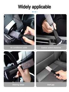 Detailing Brush,1pc Car Wash Brush & Air Conditioner Vent Cleaning Brush 2-In-1 Premium Cleaning Tool, Car Detailing Accessories - Many - View 7