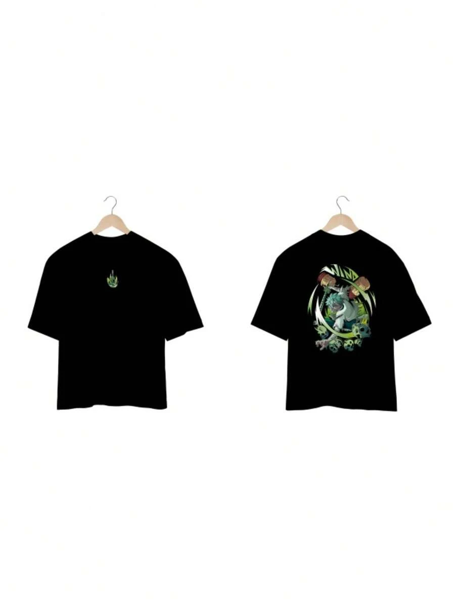 Anime Demo Slayer Basic T-Shirt Men Women Unisex 100% Cotton Fabric Fashion Streetwear Immediate Shipping