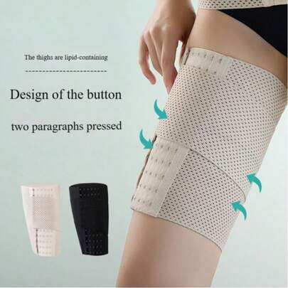 1 件可调节腿部塑形带，透气弹性绑腿带，适合跑步、运动、瘦腿、塑身 - 非常适合收紧腿部（尺码偏小，建议订购大一码）