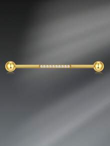 CIZME 1Pc 14G Industrial Barbell Cartilage Earring Body Piercing Jewelry 38mm, Industrial Piercing Jewelry Industrial Piercing,Industrial Earrings For Women Men,Industrial Barbell Stainless Steel Industrial Bar Piercing Iindustrial Bar, Industrial Barbell Helix Piercing Earring Industrial Barbell Ring With CZ Chain Surface Cartilage Earring Body Piercing Jewelry 38mm For Women Daily Wear - Multicolor - View 16