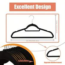 100/60/20/10/5/1 Packung rutschfeste Samt-Kleiderbügel | Organisieren Sie Ihren Kleiderschrank mühelos mit platzsparenden Lösungen | Strapazierfähige und stilvolle Kunststoffbügel perfekt für Schlafzimmer, Badezimmer, Büro, Wohnheim und Zuhause | Ideal für Feiertage, Weihnachten, Thanksgiving, Neujahr und Valentinstag | Maximieren Sie Ihren Kleiderschrankplatz mit eleganten und funktionalen Organizers