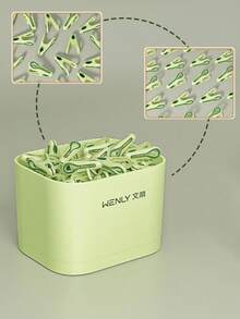 12/24/36件/套无痕晾衣夹 收纳篮强力固定袜夹 多用途塑料夹子 家用防风防滑宿舍家居用品(收纳篮+无痕孔雀夹)