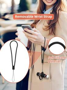 Silicone Holder With Cap Cover, 0.6'' Diameter Portable Lip Balm Holder Key Chain Sleeve Keychain Holder With Wrist Strap Lanyard, Perfect Gifts For Birthdays, Party, Anniversaries, Wedding, Travel, Not Easy To Lose, Lipstick Organizer Gifts For Women,For Holiday Beach, Bathroom Collection, Bedroom Collection, Large Capacity