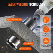 4.25 Inch Core Drill Bit For Brick And Concrete Wet Dry Drilling With Pilot Bit Adapter And Saw Blade 9.5 Inch Depth 5/8 Inch 11 Inner Thread Welded - Black - View 6