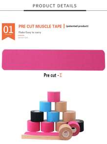 1pc Sports Bandage Adhesive Muscle Tape, Stretchable & Breathable Gym Gym Accessories Bandages Sports Tape
