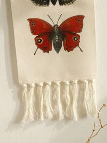 1件复古蝴蝶壁挂，波西米亚风装饰，花卉挂毯，自然主题，客厅/卧室墙面装饰 - 彩色 - 查看 5