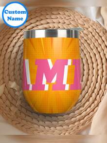 Customize This 1pc 12oz Stainless Steel Tumbler Sports Water Bottle With Any Custom Text, Name/Initials To Make A Perfect Gift! Perfect For A Bachelorette Party, Birthday Party, Or Any Event.