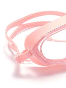 3 件/套全新高清大框成人游泳镜，防雾，UV400 防护，柔软硅胶护眼，不紧绷，适合户外游泳、海滩度假、健身房训练 - 粉色 - 查看 4