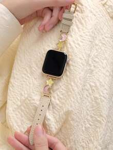 Summer Dopamine Star Moon Leather Strap Compatible With 38/40/41/42/44/45/49mm Compatible With Apple Watch Strap Ultra/Se/8/7/5/4/3/2/1 - 38/40/41mm (s10) 42mm - View 11