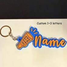 1pc Customized 3D Printed Name Tag, Colorful Cheer Megaphone Keychain/Pendant, Sports/Graduation Party Gifts,Junior High School Students,Middle School Students,High School Senior High School Students,College Students,University Students,Freshman,Sophomore,Underclassmen,Durable,Colorful,Cute,Adorable,Funny,Kawaii,Y2K,Stylish,Unisex,Casual,Custom,Personalized,Unique,Customized,Ideal Gifts For Him,Ideal Gifts For Her,Her,Boyfriend,Girlfriend,Family,Friends - 3D Keychain - View 33