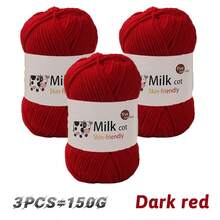 150g (Contains 3pcs) Soft Medium Thick Yarn For Handmade Knitting DIY Crafts, Handmade Gifts, Sweaters, Hats, Scarves - Multicolor - View 15