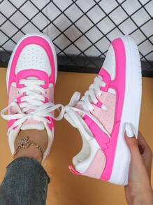 Zapatillas deportivas tipo caminata para mujer, zapatos casuales femeninos para exteriores, zapatillas rosas