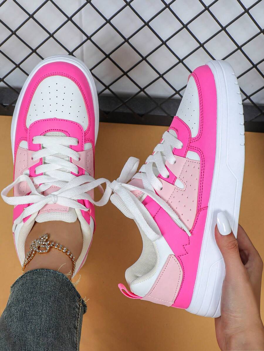 Zapatillas deportivas tipo caminata para mujer, zapatos casuales femeninos para exteriores, zapatillas rosas