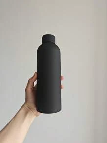 16oz High-Aesthetic American Style Small Mouth Stainless Steel Insulated Tumbler, Outdoor Portable Large Capacity Sports Water Bottle, Customized, 1pc