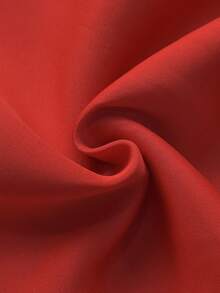 Đầm dạ hội một vai màu trơn, đầm dự tiệc thắt nơ, đầm cocktail dự đám cưới mùa xuân - Đỏ - Xem 6