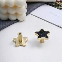 1 Pc European Style Shell Handles Zinc Alloy Flower Star Moon Cloud Furniture Handles Cabinet Dresser Drawer Knobs Cupboard Wardrobe Door Pulls Furniture Door Handle Hardware