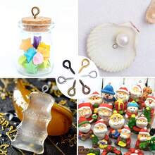 Conjunto de taladro de mano con alicate, taladro de mano manual con 600 ganchos ojo pequeños y 10 brocas de diferentes tamaños para llaveros, joyería, encantos de teléfono y manualidades DIY - Multicolor - Ver 5