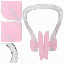 Waterproof Swimming Silicone Training Sport Protection Nose Clip(Pink) - As Shown - View 6