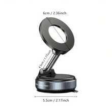 360° Rotating Magnetic Phone Holder, Foldable And Retractable, ABS Material, Not Waterproof, Suitable For Car/Shower/Travel/Gym/Smooth Mirror ,Phone Stand,Car Accessories