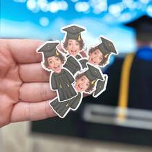 Confetti | 2025 | Graduation | Party Decor | Decorations | Confetti | Senior | | Custom Stickers & Photo Prints | Multiple Sizes/Shapes | Perfect Party Favors, Gift Tags, Multi-Functional, Ornamental For Valentine's Day, For Mother's Day, For Birthdays, For Father's Day, For Graduation, For Weddings, For Housewarming, Home Refresh,Wedding Essentials,Customized Party Accessories,Warm Ambience - Style2 Face Sticker - View 5