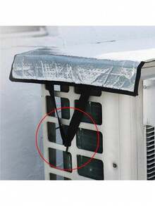 1pc Air Conditioning Outdoor Unit Dust And Heat Insulation Pad, Waterproof Sunshade Cover, Aluminum Foil Sun Protection And Antifreeze - Silver - View 9