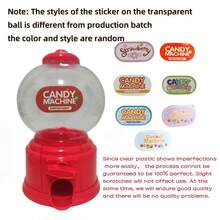 Candy Machine, Plastic Mini Money Deposit Box Automatic Treat Dispenser Cute Sweets Candy Storage Machine Coin Operated Gumball Toy (Blue) Candyland Party Favors Mini Candy Dispenser Toy Thank You Cards Plastic Gumball Machines For Candyland Party Decorations Candy Decorations For Birthday Halloween Party(Pink)