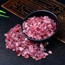 Pierres de quartz de fraise naturelles, puces pour la décoration maison DIY, cristaux de démagnetisation Feng Shui, remplissage de vase et de pot, substrat de petit aquarium, décoration de maison, décoration de chambre, vase à fleurs, vase en verre